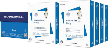 Hammermill Printer Paper - 20 lb Copy Paper, 8.5 x 11 | 8 Reams (4,000 Sheets) - 92 Bright, USA-Made