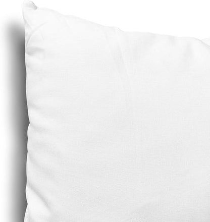 EDOW Throw Pillow Inserts - Set of 2 Lightweight Down Alternative Polyester Cushions | 18x18 White, Machine Washable