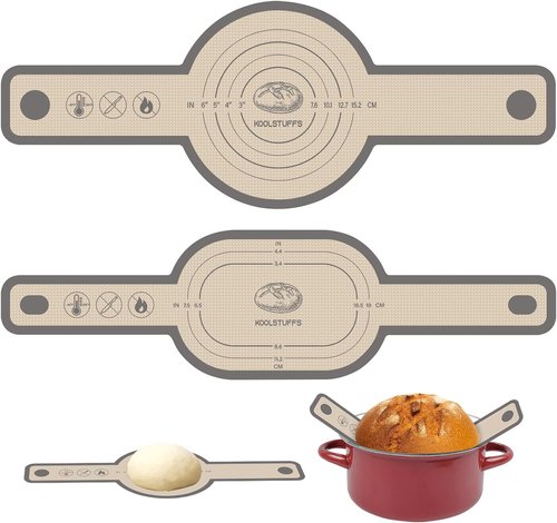 Koolstuffs Silicone Bread Sling - Nonstick & Reusable Baking Mats | 2 PCS for Easy Dutch Oven Use