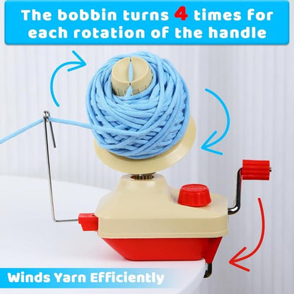 BUTUZE Yarn Winder - Manual Ball Winder for Crocheting | Quick Install & Efficient Crafting Tool