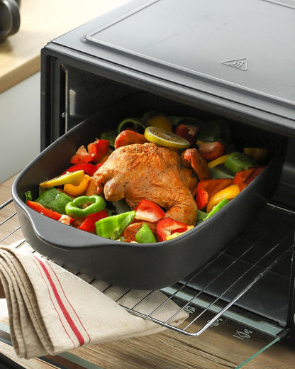 Regine Switzerland Casserole Dish Set - Ceramic Bakeware for Oven | 3 Deep Sizes: 0.63/1.8/4 QT - Matte Black