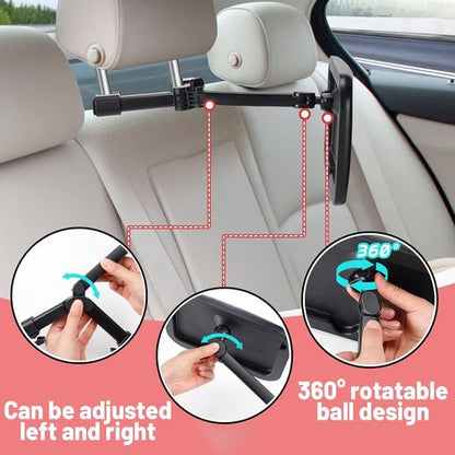 Baby Car Mirror - 360° Flexible Arm for Clear View | Easy Install Hook Clip for Rear Facing Infants