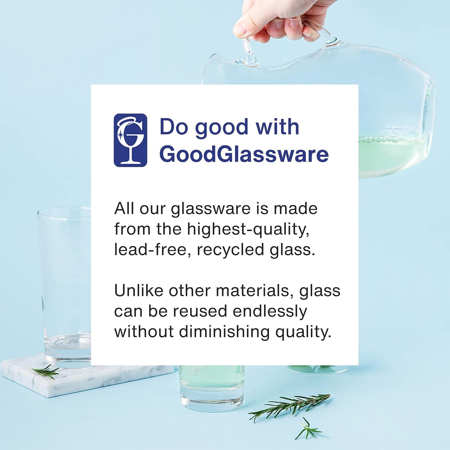 Vintorio GoodGlassware Highball Glasses (Set of 4) 13.5 oz - Tall Drinking Glass with Heavy Base - for Water, Juice, Cocktails, and Beverages - Dishwasher Safe, Perfect for Kitchen & Bar