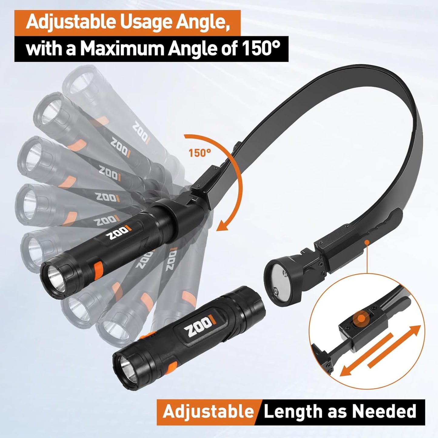 ZOOI Neck Light - Versatile Flashlight Lamp for Dads | Perfect Father's Day Gift for Men