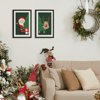 Upsimples 11x17 Picture Frame Set of 5 - Stylish Black Frames for 9x15 or 11x17 Photos