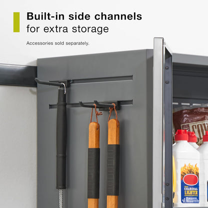 Rubbermaid FastTrack 2-Door Cabinet - Durable Garage Storage Solution for Organized Spaces