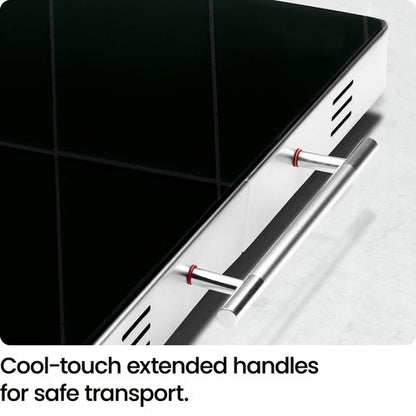 Chefman Electric Warming Tray with Adjustable Temperature Control, Perfect For Buffets, Restaurants, Parties, Events, and Home Dinners, Glass Top Extra Large 21” x 16” Surface Keeps Food Hot – Black