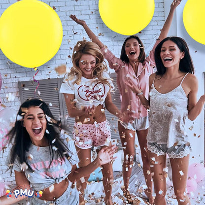 PMU Jumbo Latex Balloons - Premium 36 Inch Canary Yellow for Birthdays, Weddings & Baby Showers