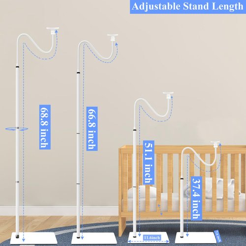 EYSAFT Baby Monitor Floor Stand Holder Mount Compactible for eufy E21,E30,Spaceview E110, Spaceview pro E210