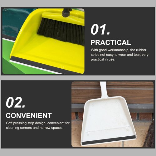4Pcs Rubber Lip Replacement Edge Strips by [Brand Name] - Efficient Cleaning Tool for Easy Installation | Soft Black