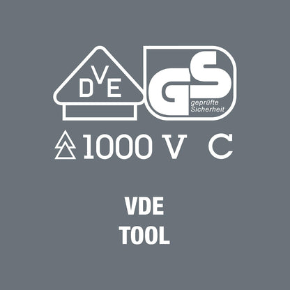Wera 05022732001 Kraftform VDE Stainless Steel Slotted Screwdriver - 7/32" Head, 3.86" Blade Length