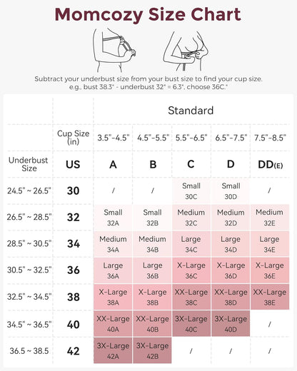 Momcozy Nursing Bras | YN21 Seamless Maternity Bra for Ultra Comfort | Natural Shape, Pregnancy Sleep Bralette