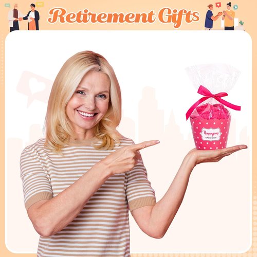 HAPPYPOP Retirement Gifts for Women - Retired Socks Friends Neighbors Gifts for Her