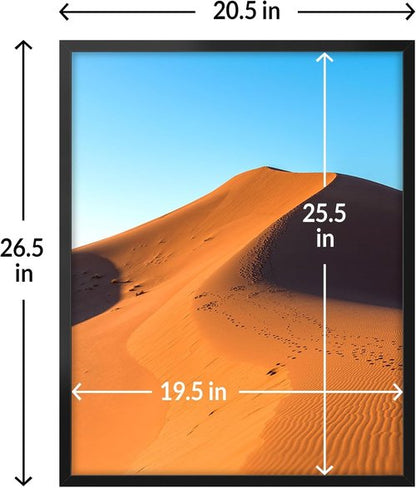LaVie Home 20x26 Picture Frame - Classic Black Wall Display Frame with HD Plexiglas for Vertical/Horizontal Use