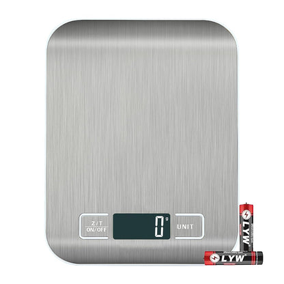 Skiennix Digital Kitchen Scale - 5kg/11lb Capacity | Accurate Grams & Ounces Measurement for Baking & Meal Prep | 304 Stainless Steel, LCD Display