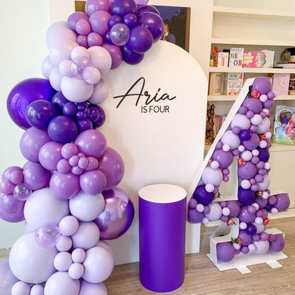 **Skiennix 12-Inch Pearl Metallic Light Purple Balloons - 50PCS Confetti Set for Birthday & Wedding Decor**