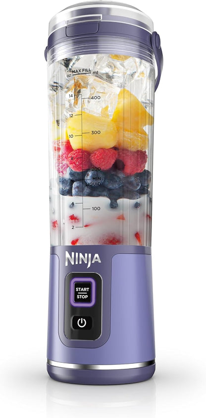 Ninja Blast Portable Blender - Cordless 18oz Personal Blender for Shakes & Smoothies | Galaxy Purple, BPA Free, USB-C Rechargeable