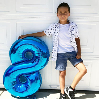 Skiennix Navy Blue Number 80 Balloon - 40 Inch 80th Birthday Decoration for Men & Women