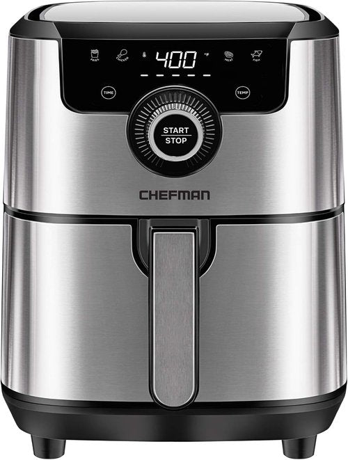 CHEFMAN Air Fryer - 4.5 Qt Healthy Cooking with Dual Control, Nonstick Basket & 60-Minute Timer
