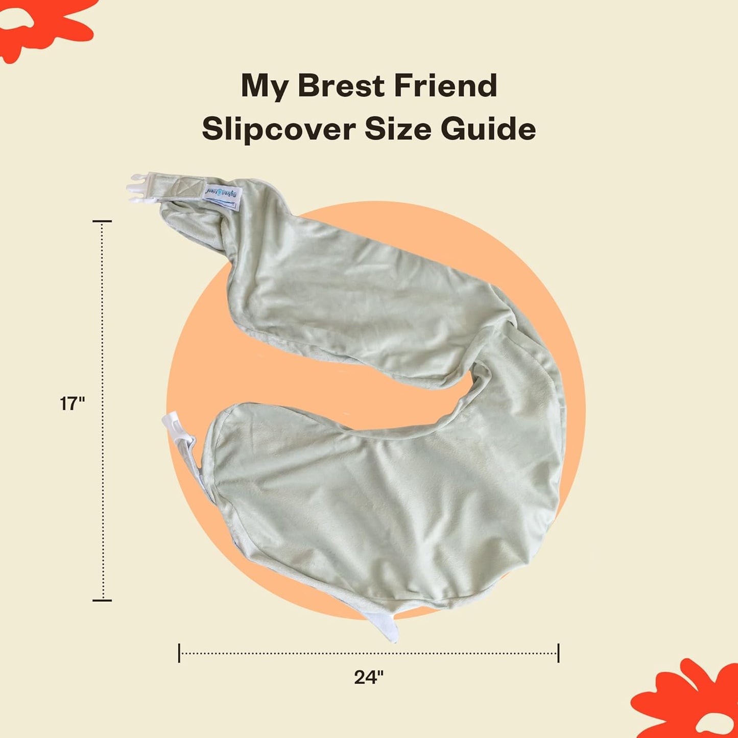 My Brest Friend Super Deluxe Nursing Pillow - Ergonomic Support for Mom & Baby - Adjustable with Side Pocket, Platinum
