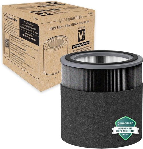 GermGuardian HEPA Air Purifier Replacement Filter - Removes 99.97% of Pollutants | Fits AC3000, AC3050, AP3151, AC151, Black/Gray