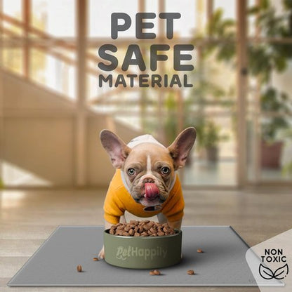 Dog Food Mat by [Brand Name] - Waterproof Silicone Mat with Raised Edges | Easy Clean Pet Feeding Mat