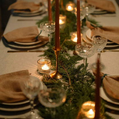VOHO Clear Tealight Candle Holders - Set of 12 Glass Holders for Weddings & Home Decor (2'' x 1.4'')