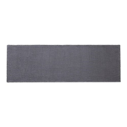 TYUU Waffle Runner Rug Bathroom, Long Boho Bathroom Rugs Non Slip Washable Super Absorbent Quick Dry Farmhouse Bath Decor, 72"x24" Grey