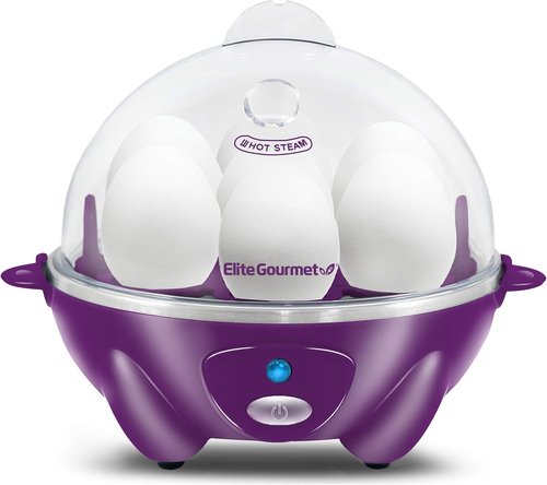 Elite Gourmet Electric Egg Cooker - 7 Egg Capacity Poacher & Omelet Maker with Auto Shut-Off | BPA Free