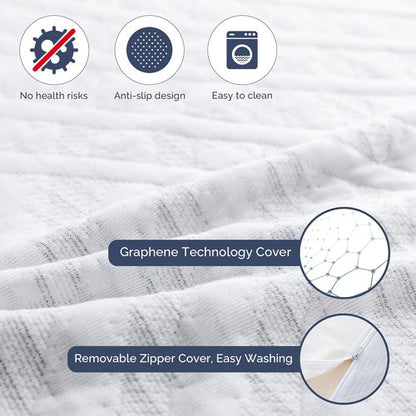 Green Tea Gel Infused Twin Mattress by [Brand Name] - 8-Inch Medium-Firm Memory Foam for Cool Sleep & Pressure Relief