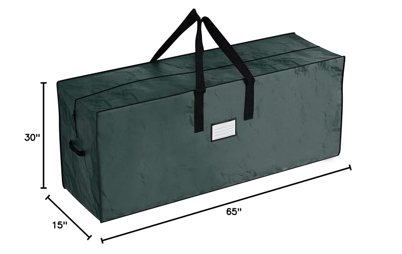 Christmas Tree Storage Bag - 65in Large Green, 9ft Disassembled Tree Organizer, Pack of 2 by Elf Stor (Variation 2)