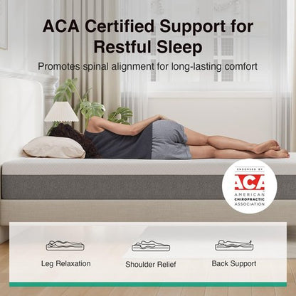 Novilla King Size Mattress 10 Inch, Gel King Memory Foam Mattress in a Box with Comfort Foam for Pressure Relief & Body Support & Cool Night Sleep, CertiPUR-US Certified