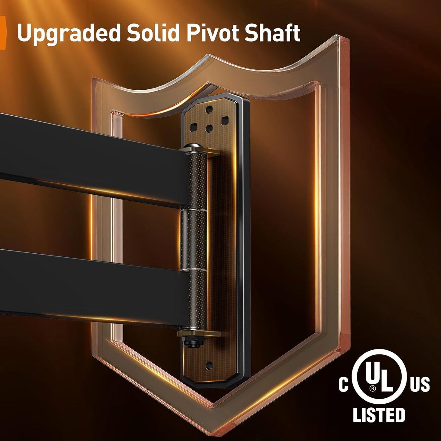 Perlegear Corner TV Wall Mount - Full Motion Bracket for 37-75 Inch TVs | 32.37” Extension & Tilt, Max VESA 600x400mm, 100 lbs Capacity