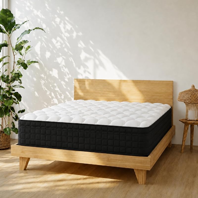 Full Size Hybrid Innerspring Mattress 54 x 75 - Pocket Coils, Gel Memory Foam, CertiPUR-US