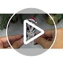 Siberian Husky Christmas Ornament - Double-Sided Wooden Holiday Decor 2026