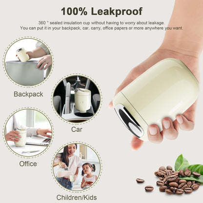 OTE Coffee Cup Travel Mug - 12 OZ Leakproof Insulated Tumbler | Keeps Drinks Hot or Cold, Gray