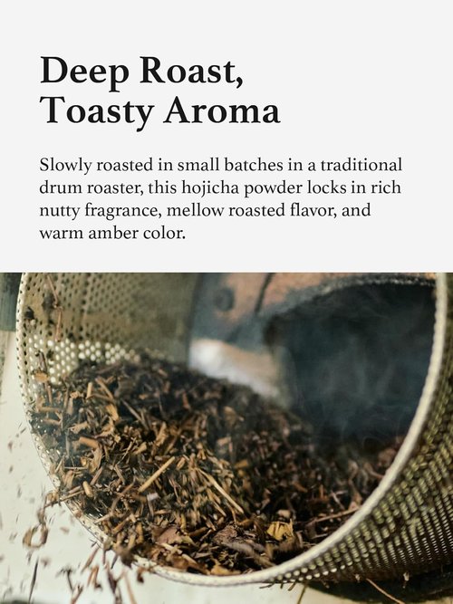 HAYASHIYA Hojicha Powder - Authentic Kyoto Uji Japanese Roasted Green Tea Latte | Low Caffeine (60g)