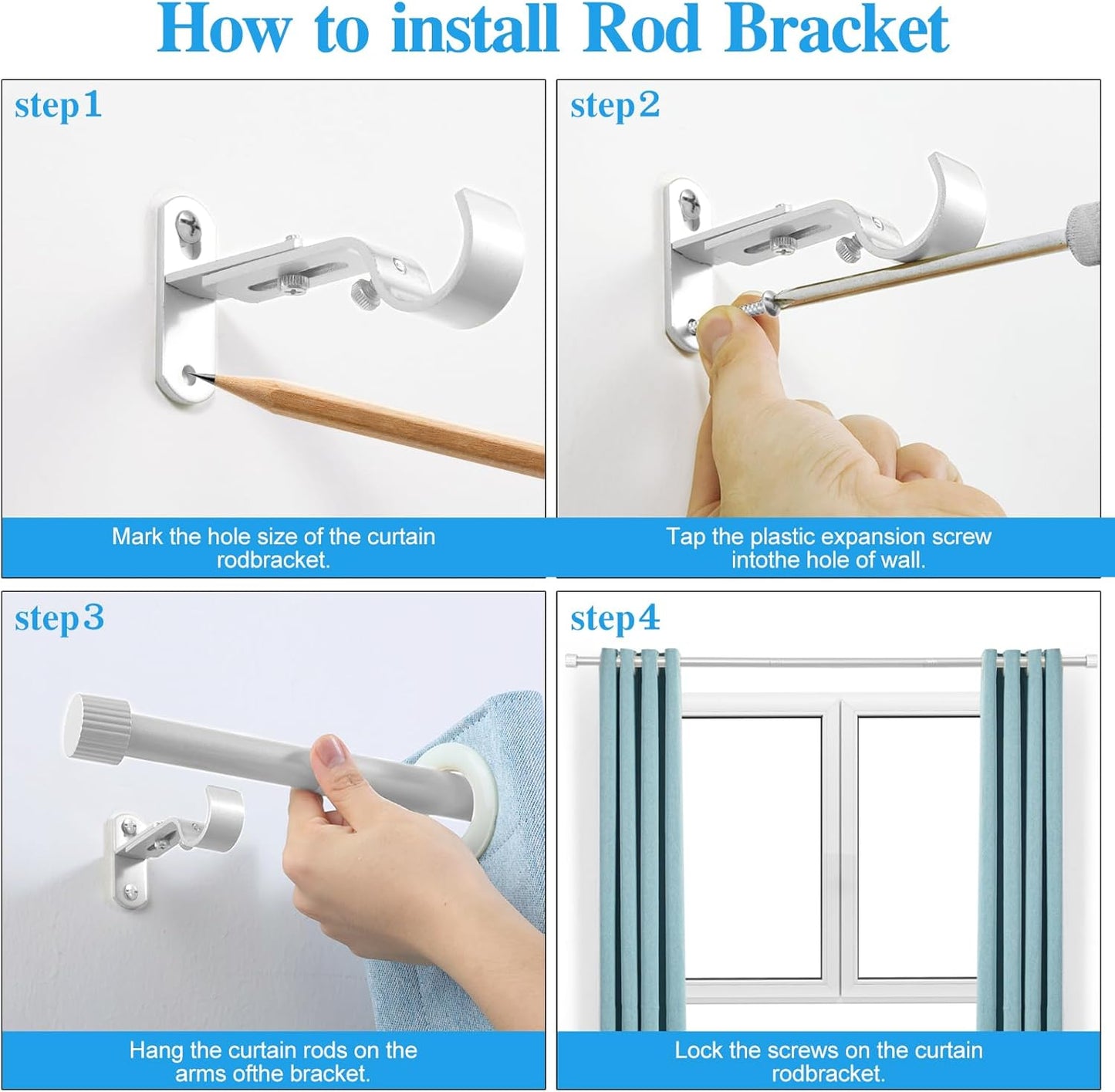 Regine Switzerland Curtain Rods - 1 Inch Diameter Drapery Rod with Cylindrical Finials | Silver, 16" to 48"