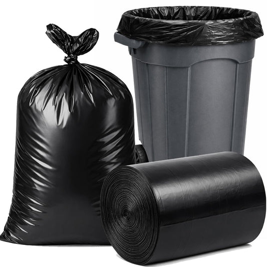 SurpOxyLoce 33 Gallon Multipurpose Tear-Resistant Trash Bags,Heavy Duty,Tastless and Black Garbage Bags(30 Count,80x100cm)