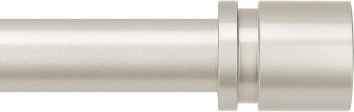 Byondeth Adjustable Curtain Rods - 16 to 144 Inches, 1 Inch Diameter, Brushed Nickel Finish