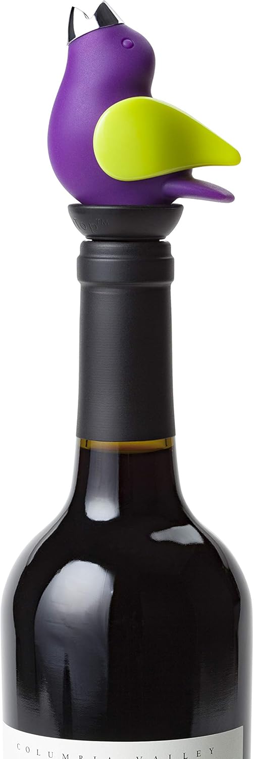 Wine Pourer - Purple and Kiwi