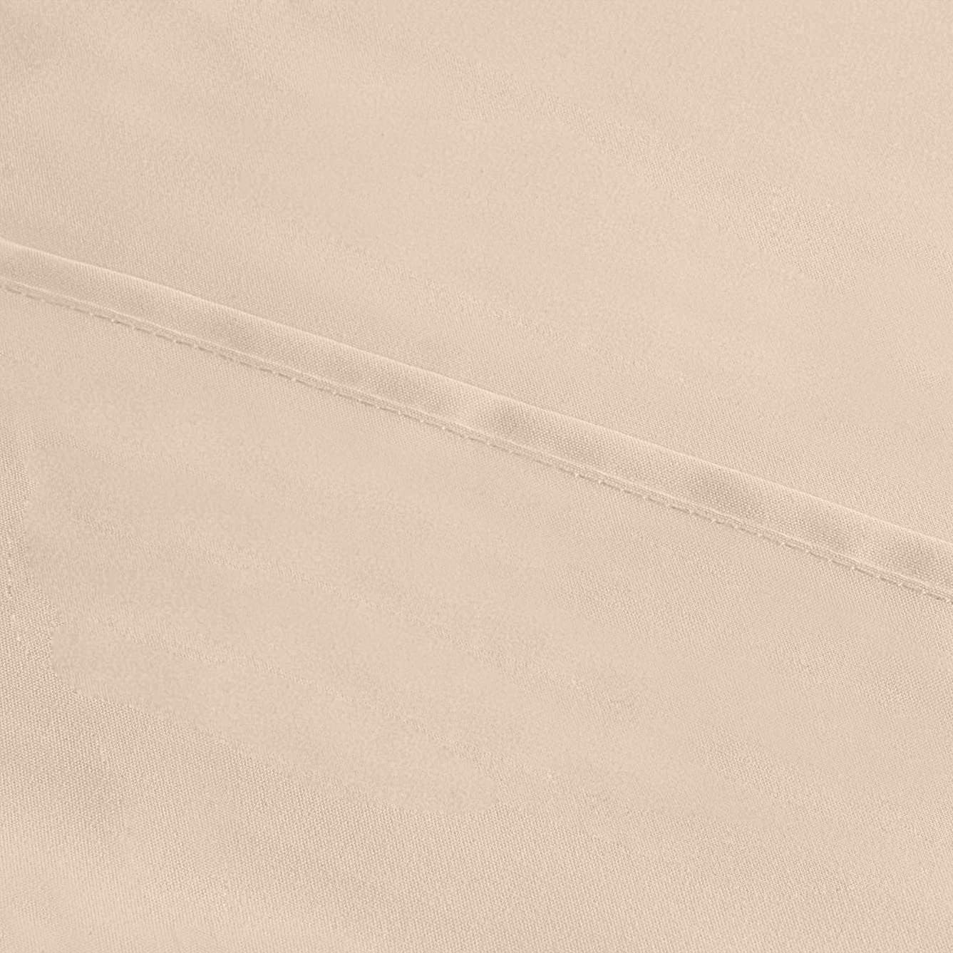 Utopia Bedding Standard Pillow Cases - Soft Brushed Microfiber - 4 Pack - 20 X 26 Inches | Fade Resistant, Beige