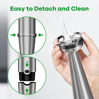 Turelar Immersion Blender - 1100W Handheld Stick Blender Set with Variable Speed, Chopper & Whisk - Black