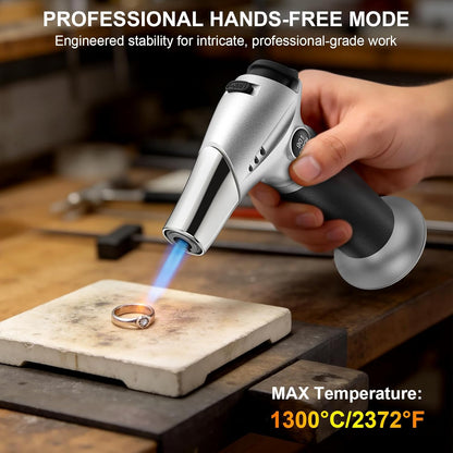 TBTEEK Butane Torch - Adjustable Flame Kitchen Torch with Safety Lock for Cooking, BBQ & Baking