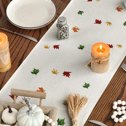 Beige 13 x 48 Inch Table Runner - Artoid Mode 210 GSM Polyester
