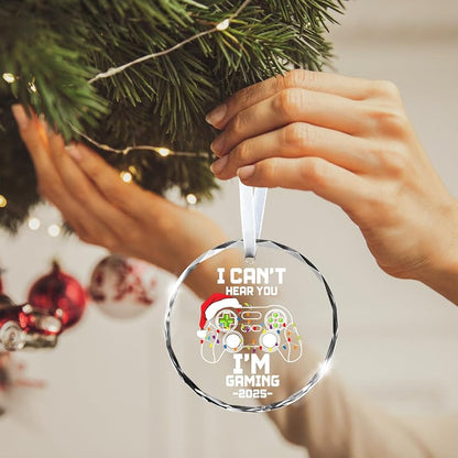 Funny Gaming Christmas Ornament – Can’t Hear You I’m Gaming Tree Decoration