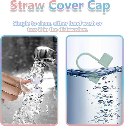 Stanley 7-Piece Straw Cover Caps - Silicone Toppers for 30oz & 40oz Tumblers | Multicolor