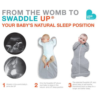 Love To Dream Swaddle Up Original- Gray- Large 18.7-24.3 lbs