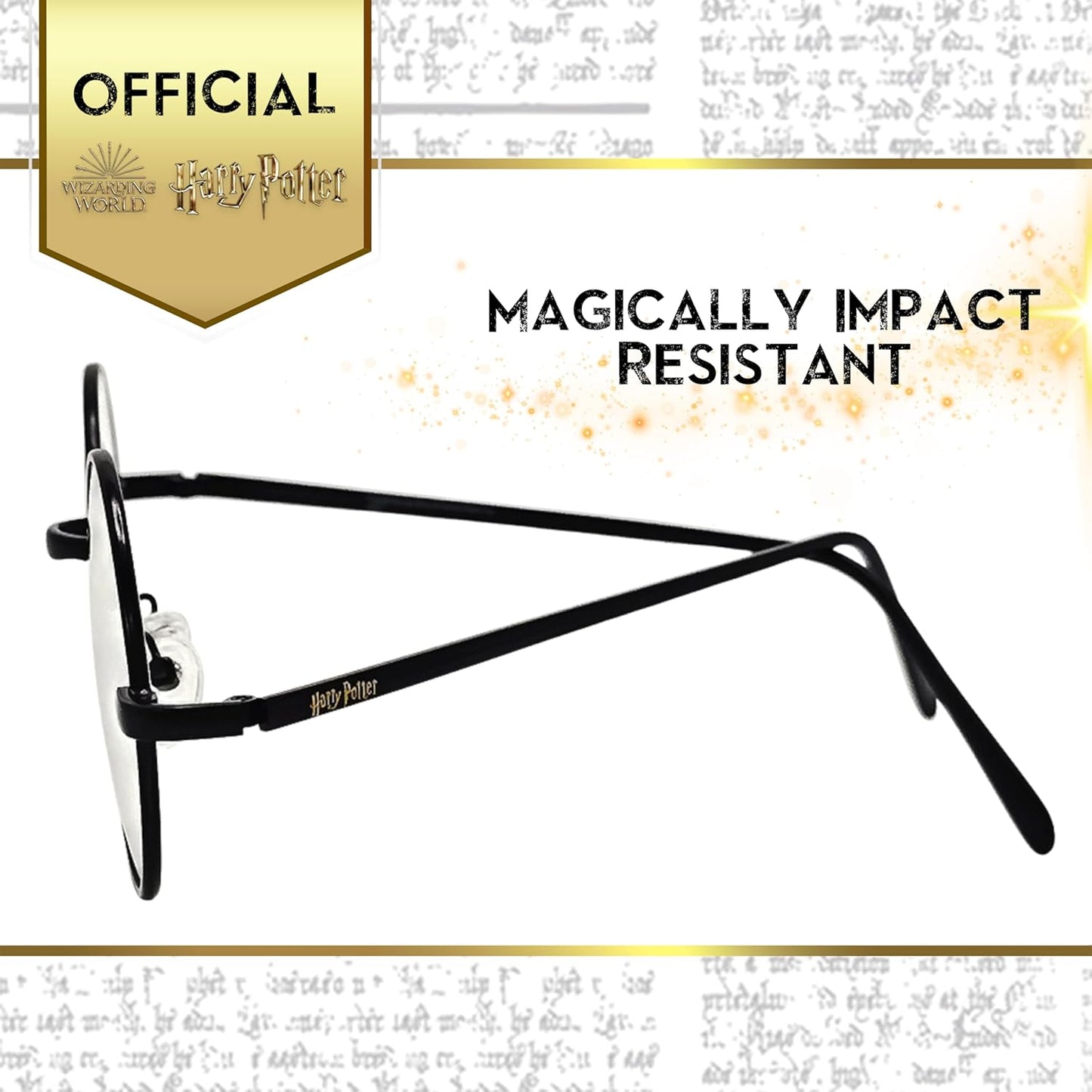 Sun-Staches Harry Potter Glasses - Wizard Costume Accessory | One Size Fits Most