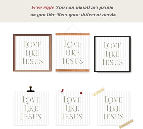 LARTSFRO Coquette Beige Bow Wall Art Decor - Inspirational Christian Posters for Teen Girls | 10x10 Inch Set of 4 Unframed